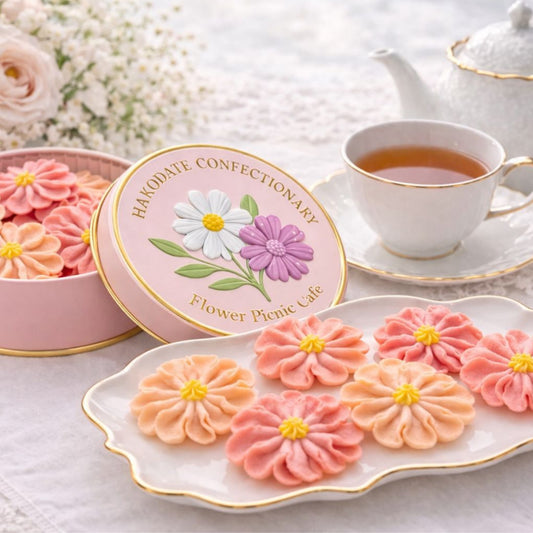 お花のぼうろ3缶セット(コスモス)いちご餡