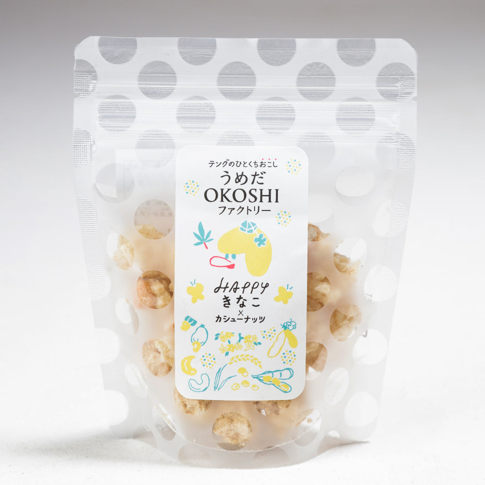 岩おこし【HAPPYきなこ×カシューナッツ】 【結婚式 引き菓子 プチギフト お菓子】