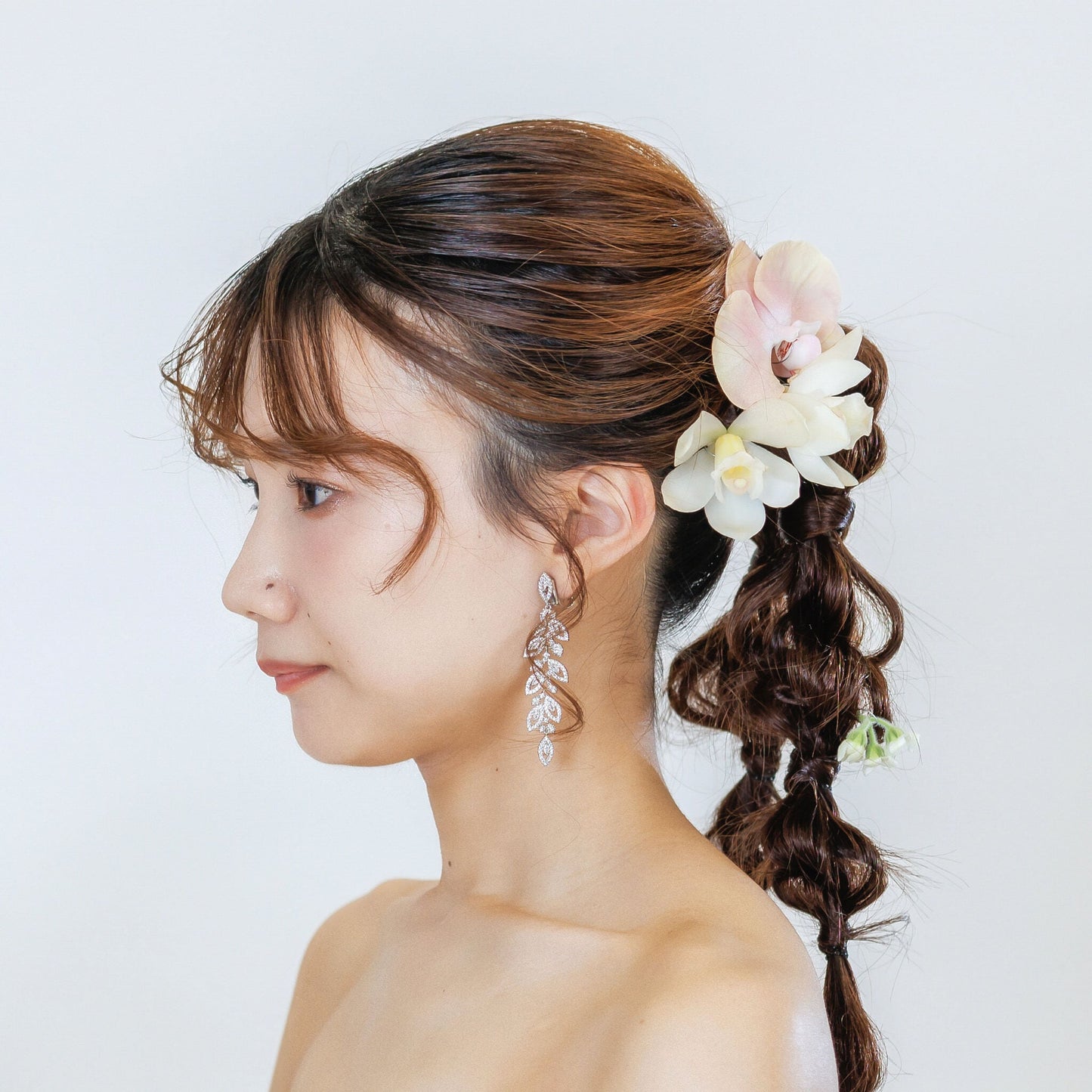 ブライダルピアス イヤリング｜ジルコニア｜シルバー(BC-E100)【結婚式　アクセサリー　ピアス　イヤリング】