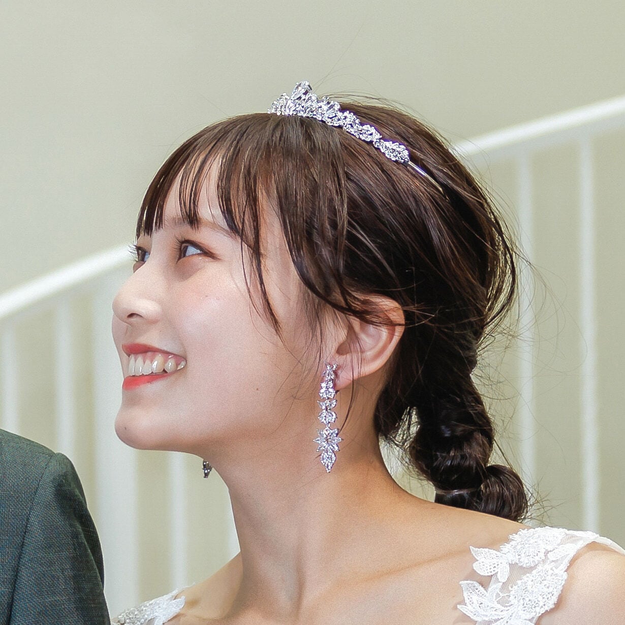 ブライダルピアス イヤリング｜ジルコニア｜シルバー(BC-E105)【結婚式　アクセサリー　ピアス　イヤリング】