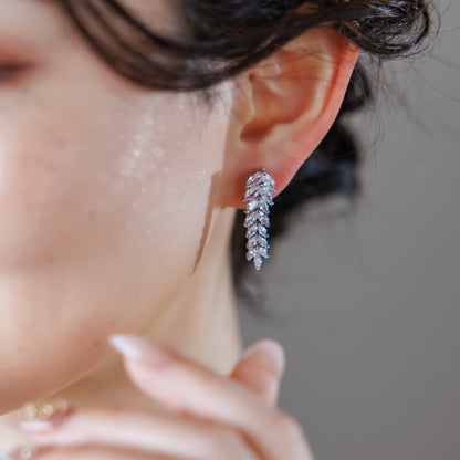 ウェディングピアス　イヤリング |キュービックジルコニア (BC-E10)【結婚式　アクセサリー　ピアス　イヤリング】