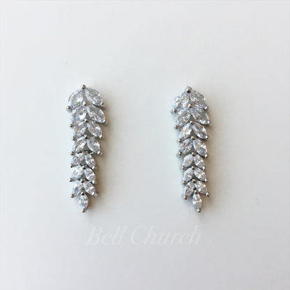 ウェディングピアス　イヤリング |キュービックジルコニア (BC-E10)【結婚式　アクセサリー　ピアス　イヤリング】