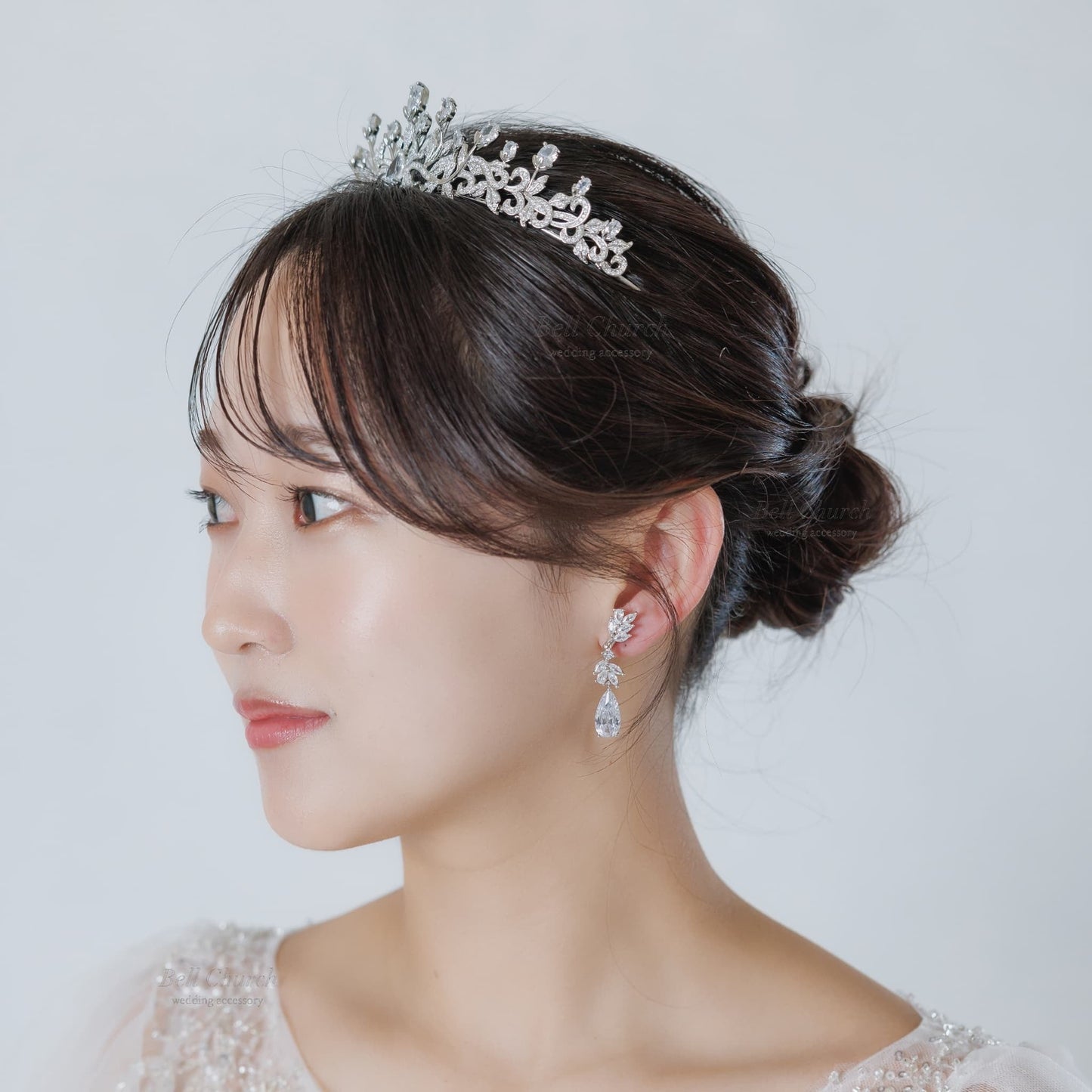 ウエディングピアス イヤリング｜ジルコニア｜シルバー(BC-E117)【結婚式　アクセサリー　ピアス　イヤリング】