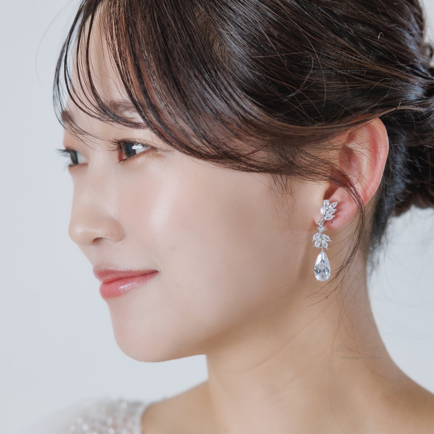 ウエディングピアス イヤリング｜ジルコニア｜シルバー(BC-E117)【結婚式　アクセサリー　ピアス　イヤリング】