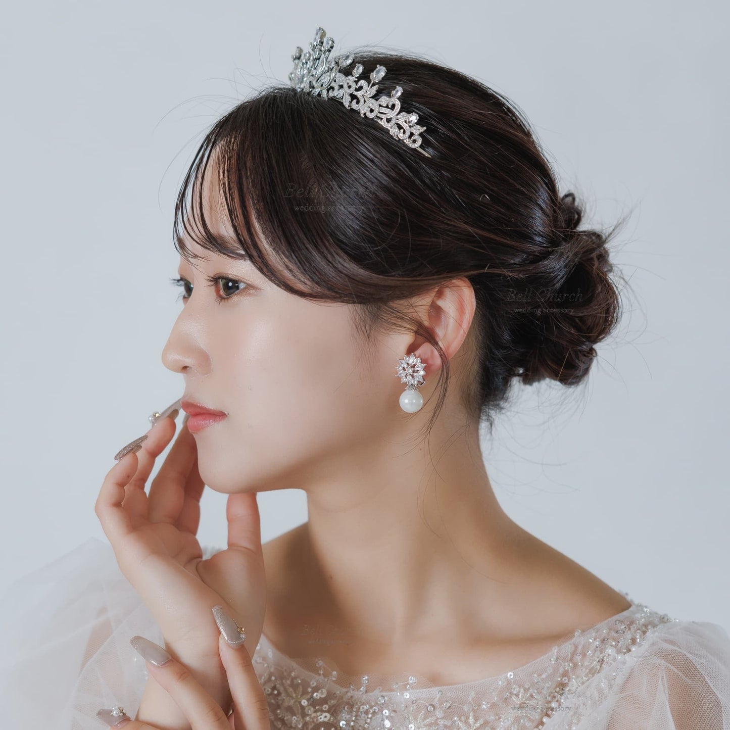 ウエディングピアス イヤリング｜ジルコニア パール｜シルバー(BC-E118)【結婚式　アクセサリー　ピアス　イヤリング】
