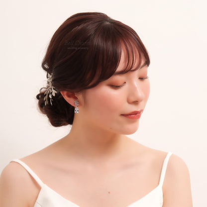 ウェディングピアス　イヤリング |クリスタル キュービックジルコニア (BC-E11)【結婚式　アクセサリー　ピアス　イヤリング】