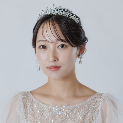 ブライダルピアス イヤリング｜ジルコニア パール｜バタフライ 蝶々モチーフ｜シルバー(BC-E124)【結婚式　アクセサリー　ピアス　イヤリング】