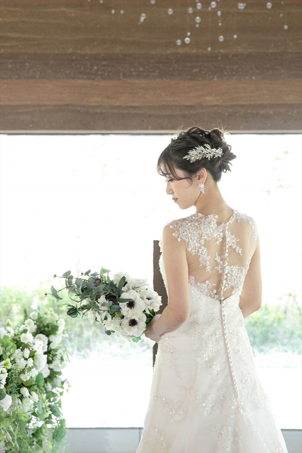 ウェディングピアス　イヤリング |キュービックジルコニア (BC-E12)【結婚式　アクセサリー　ピアス　イヤリング】