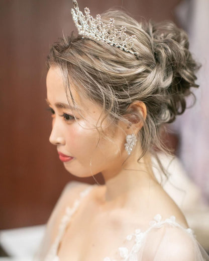 ウェディングピアス　イヤリング |キュービックジルコニア (BC-E12)【結婚式　アクセサリー　ピアス　イヤリング】