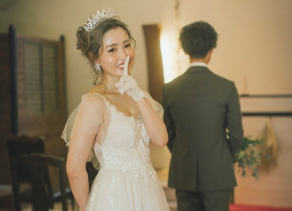 ウェディングピアス　イヤリング |キュービックジルコニア (BC-E12)【結婚式　アクセサリー　ピアス　イヤリング】