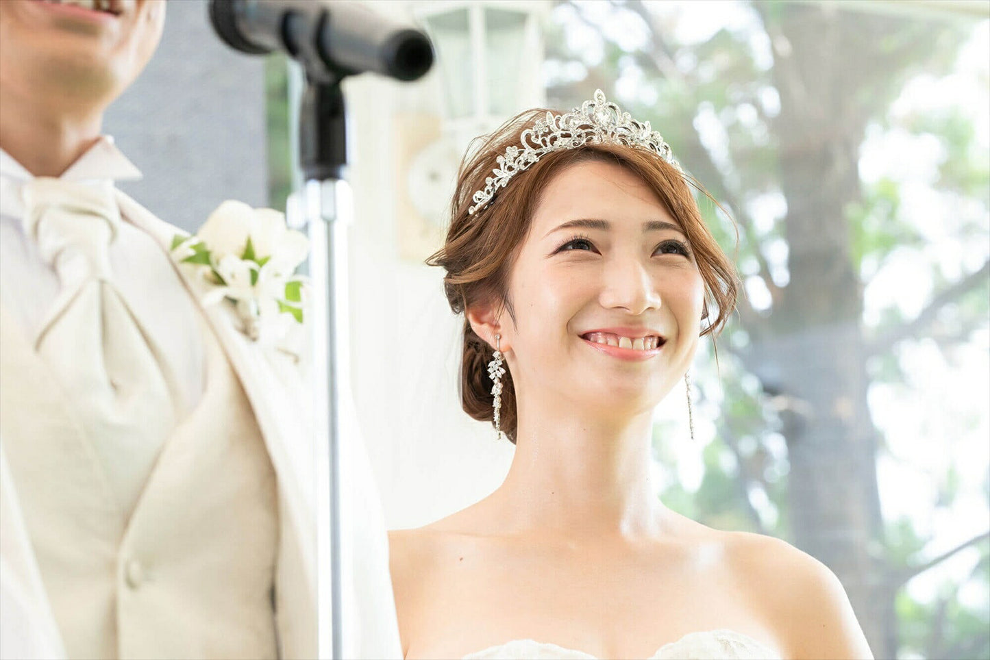 ウェディングピアス　イヤリング |キュービックジルコニア (BC-E13)【結婚式　アクセサリー　ピアス　イヤリング】