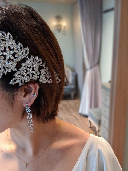 ウェディングピアス　イヤリング |キュービックジルコニア (BC-E13)【結婚式　アクセサリー　ピアス　イヤリング】