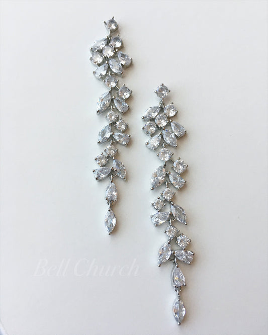 ウェディングピアス　イヤリング |キュービックジルコニア (BC-E13)【結婚式　アクセサリー　ピアス　イヤリング】