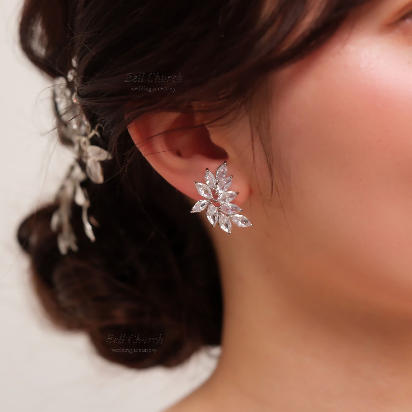 ウェディングピアス　イヤリング |キュービックジルコニア (BC-E14)【結婚式　アクセサリー　ピアス　イヤリング】