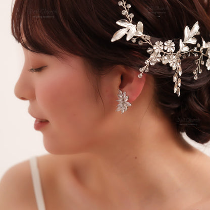 ウェディングピアス　イヤリング |キュービックジルコニア (BC-E14)【結婚式　アクセサリー　ピアス　イヤリング】