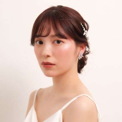 ウェディングピアス　イヤリング |キュービックジルコニア (BC-E14)【結婚式　アクセサリー　ピアス　イヤリング】