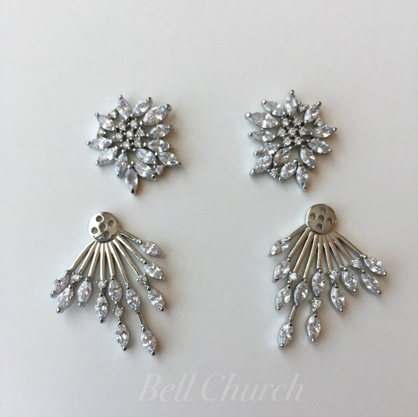 ウェディングピアス　イヤリング |キュービックジルコニア (BC-E18)【結婚式　アクセサリー　ピアス　イヤリング】