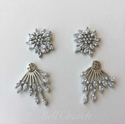 ウェディングピアス　イヤリング |キュービックジルコニア (BC-E18)【結婚式　アクセサリー　ピアス　イヤリング】