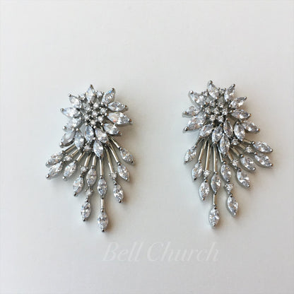 ウェディングピアス　イヤリング |キュービックジルコニア (BC-E18)【結婚式　アクセサリー　ピアス　イヤリング】