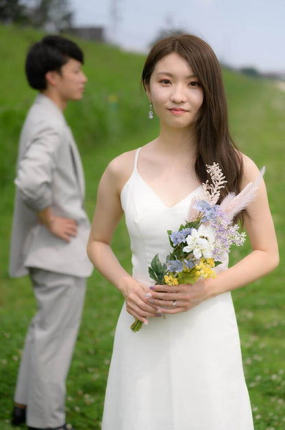 ウェディングピアス　イヤリング |クリスタル キュービックジルコニア (BC-E19)【結婚式　アクセサリー　ピアス　イヤリング】