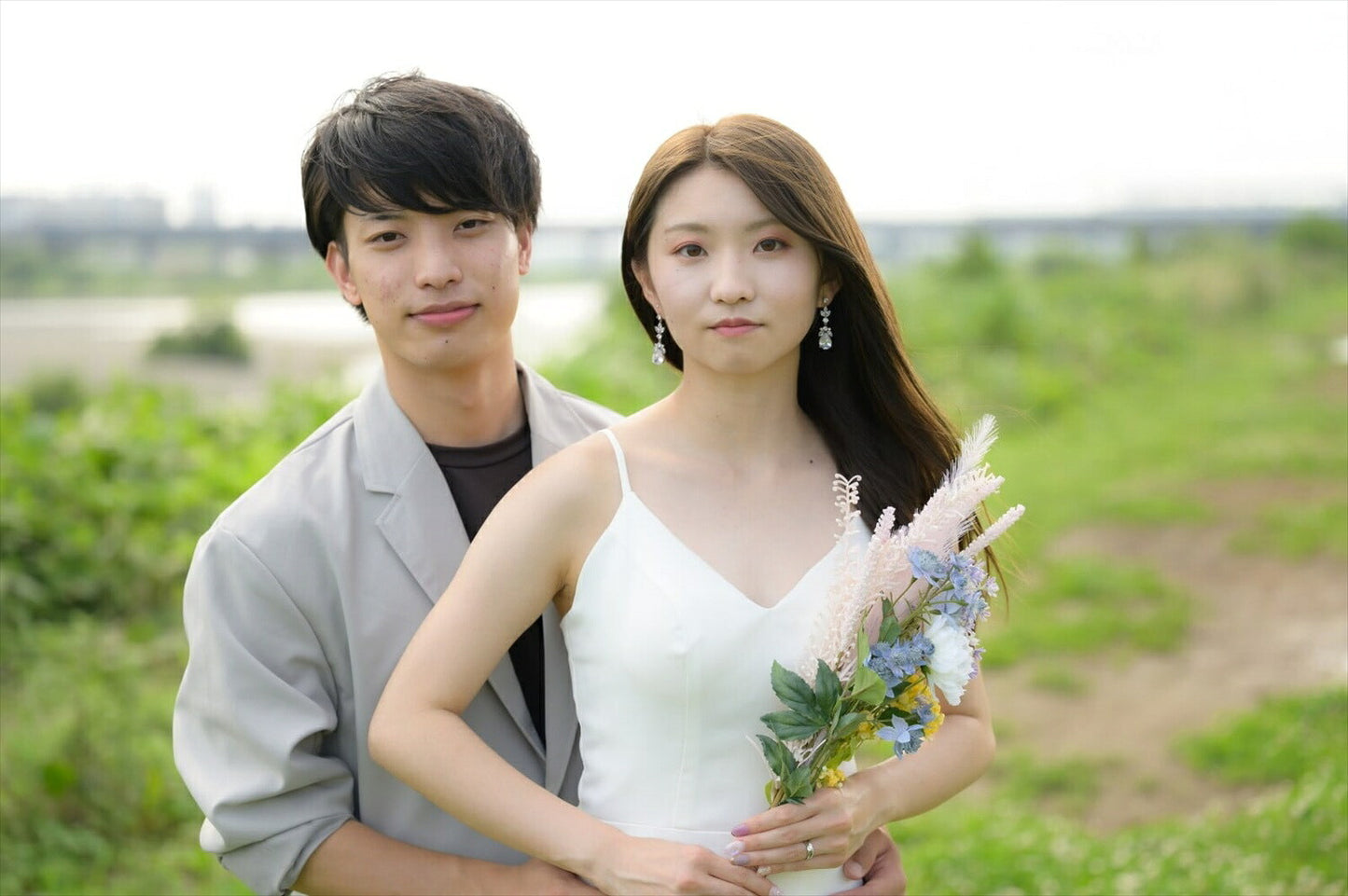 ウェディングピアス　イヤリング |クリスタル キュービックジルコニア (BC-E19)【結婚式　アクセサリー　ピアス　イヤリング】