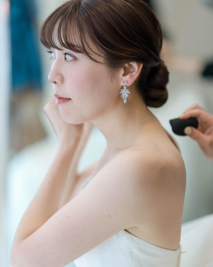ウェディングピアス　イヤリング |キュービックジルコニア (BC-E1)【結婚式　アクセサリー　ピアス　イヤリング】