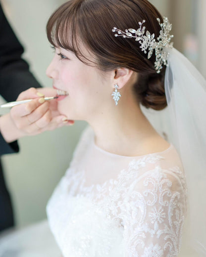 ウェディングピアス　イヤリング |キュービックジルコニア (BC-E1)【結婚式　アクセサリー　ピアス　イヤリング】