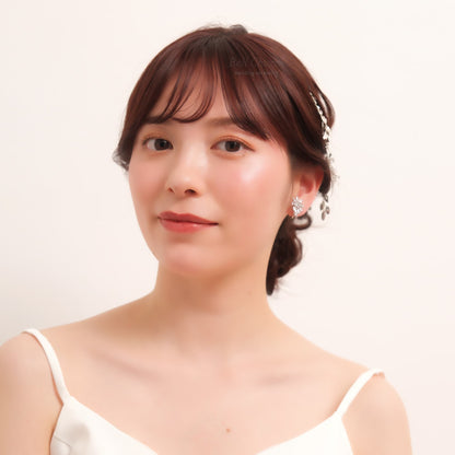 ウェディングピアス　イヤリング |キュービックジルコニア (BC-E20)【結婚式　アクセサリー　ピアス　イヤリング】
