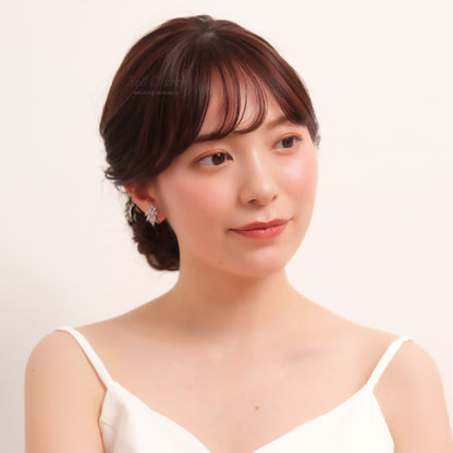 ウェディングピアス　イヤリング |キュービックジルコニア (BC-E20)【結婚式　アクセサリー　ピアス　イヤリング】