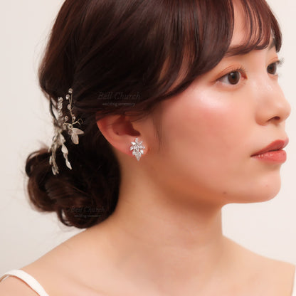 ウェディングピアス　イヤリング |キュービックジルコニア (BC-E20)【結婚式　アクセサリー　ピアス　イヤリング】