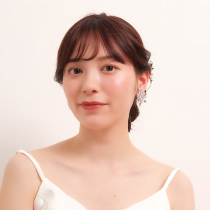 ウェディングピアス　イヤリング |キュービックジルコニア (BC-E21)【結婚式　アクセサリー　ピアス　イヤリング】