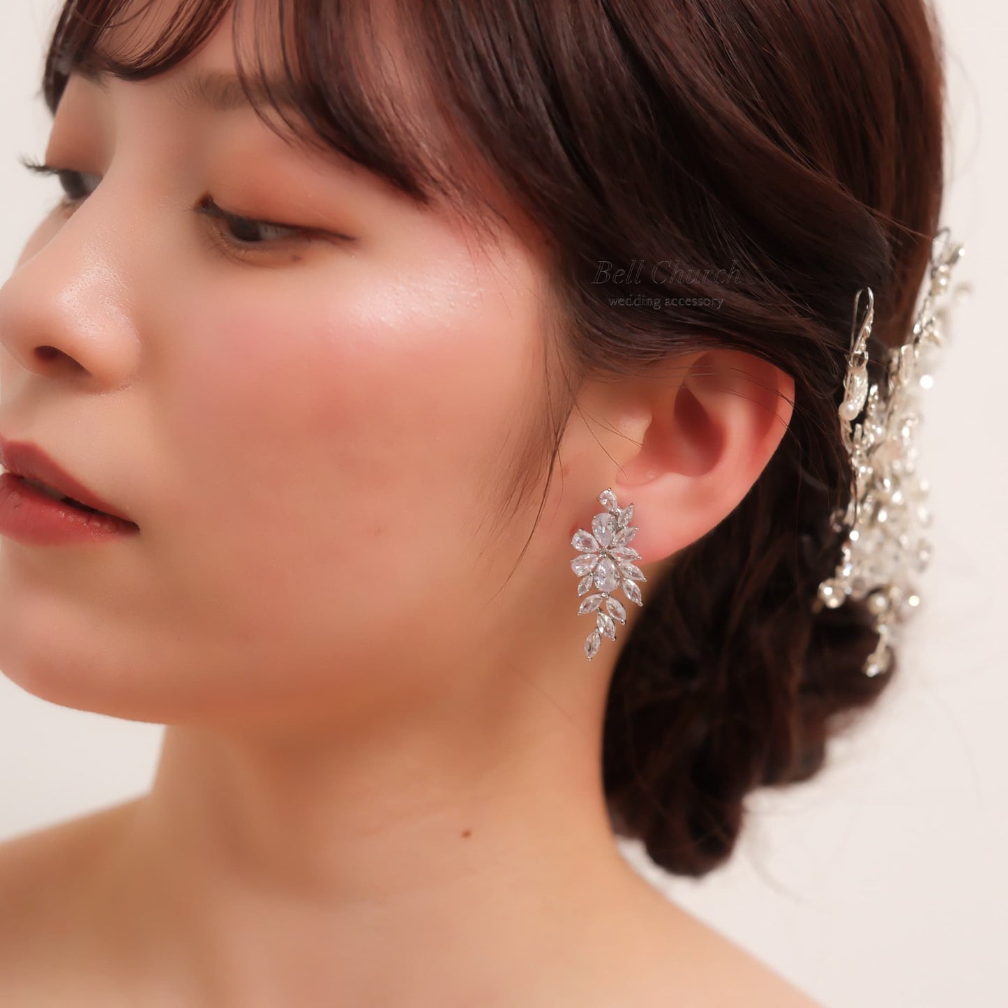ウェディングピアス　イヤリング |キュービックジルコニア (BC-E21)【結婚式　アクセサリー　ピアス　イヤリング】