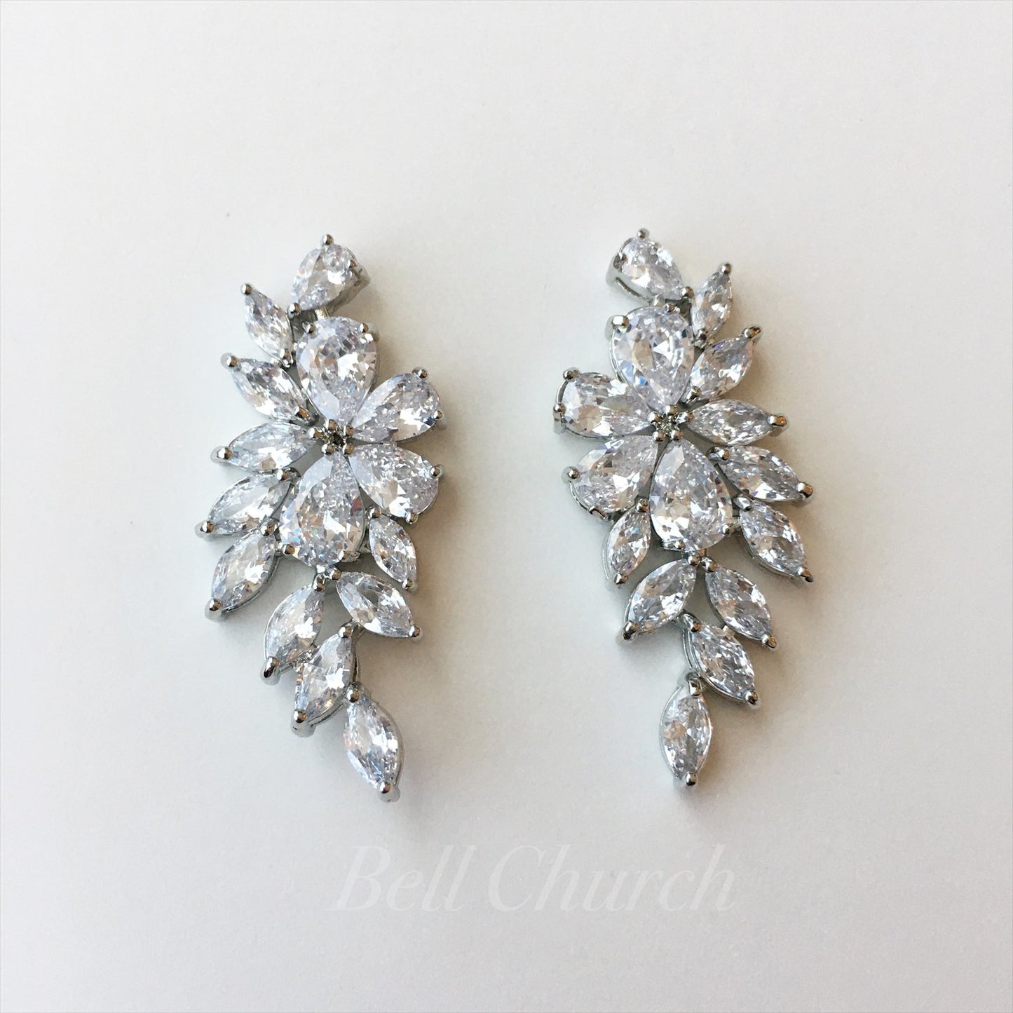 ウェディングピアス　イヤリング |キュービックジルコニア (BC-E21)【結婚式　アクセサリー　ピアス　イヤリング】