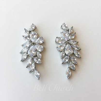 ウェディングピアス　イヤリング |キュービックジルコニア (BC-E21)【結婚式　アクセサリー　ピアス　イヤリング】