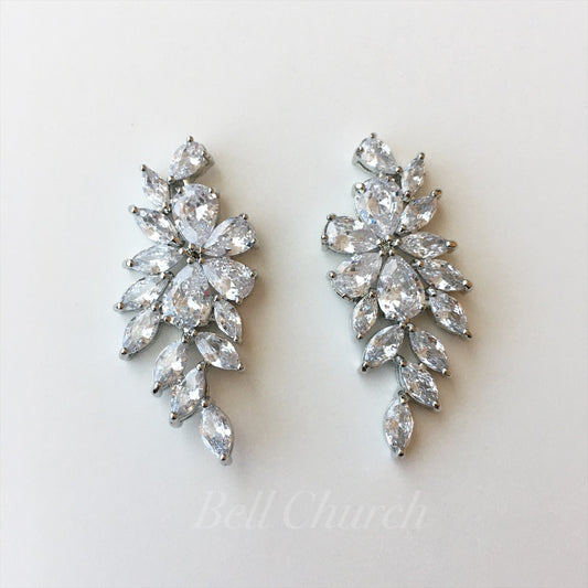 ウェディングピアス　イヤリング |キュービックジルコニア (BC-E21)【結婚式　アクセサリー　ピアス　イヤリング】