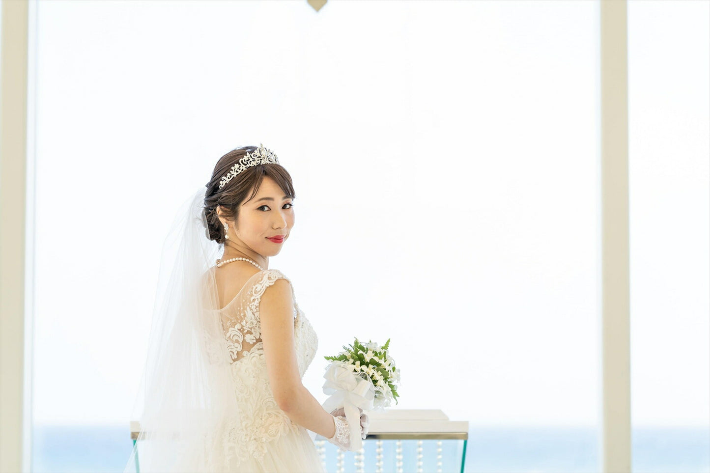 ウェディングピアス　イヤリング |パール キュービックジルコニア (BC-E22)【結婚式　アクセサリー　ピアス　イヤリング】