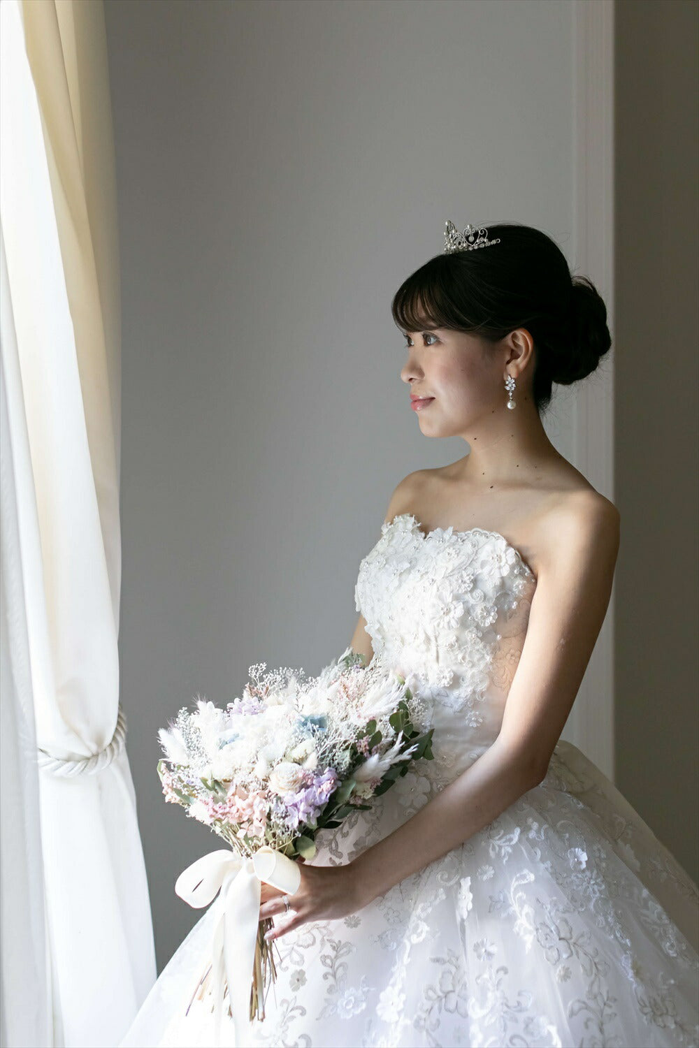 ウェディングピアス　イヤリング |パール キュービックジルコニア (BC-E22)【結婚式　アクセサリー　ピアス　イヤリング】