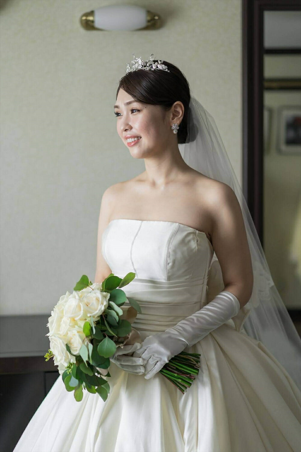 ウェディングピアス　イヤリング |パール キュービックジルコニア (BC-E25)【結婚式　アクセサリー　ピアス　イヤリング】