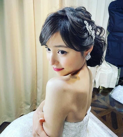 ウェディングピアス　イヤリング |キュービックジルコニア (BC-E2)【結婚式　アクセサリー　ピアス　イヤリング】