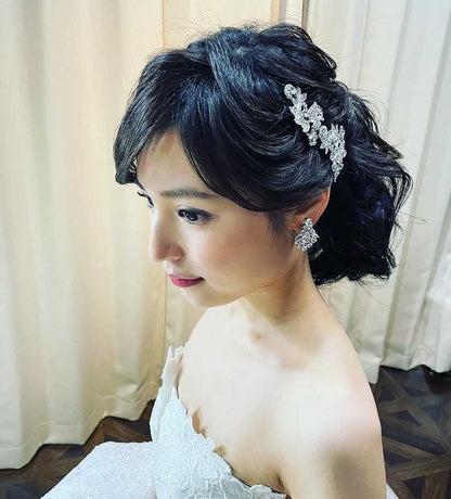 ウェディングピアス　イヤリング |キュービックジルコニア (BC-E2)【結婚式　アクセサリー　ピアス　イヤリング】