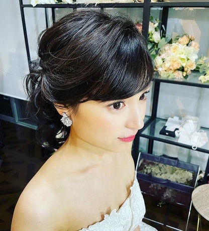 ウェディングピアス　イヤリング |キュービックジルコニア (BC-E2)【結婚式　アクセサリー　ピアス　イヤリング】