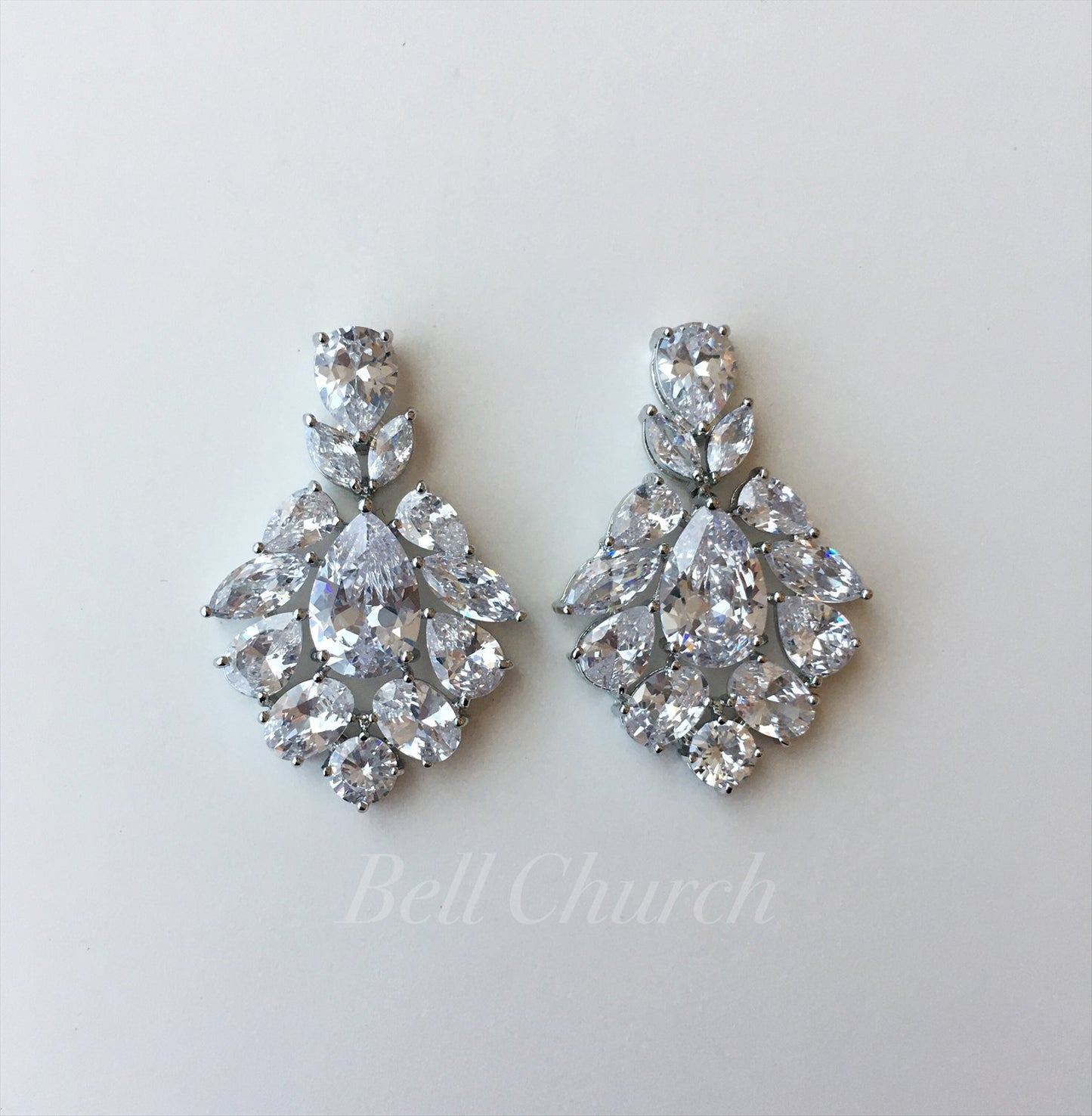 ウェディングピアス　イヤリング |キュービックジルコニア (BC-E2)【結婚式　アクセサリー　ピアス　イヤリング】