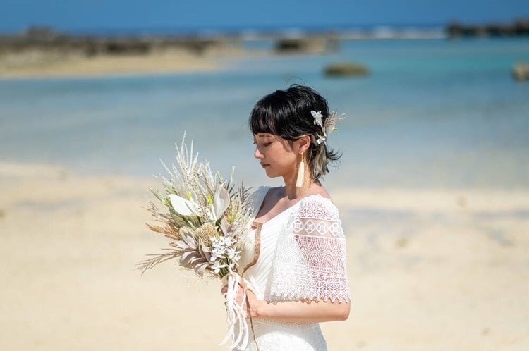 タッセルピアス　イヤリング |ホワイト ゴールド (BC-E30)｜ウェディングアクセサリー【結婚式　アクセサリー　ピアス　イヤリング】