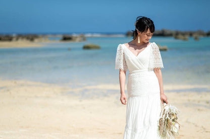 タッセルピアス　イヤリング |ホワイト ゴールド (BC-E30)｜ウェディングアクセサリー【結婚式　アクセサリー　ピアス　イヤリング】