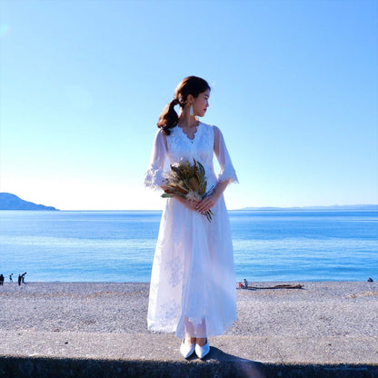 タッセルピアス　イヤリング |ホワイト ゴールド (BC-E30)｜ウェディングアクセサリー【結婚式　アクセサリー　ピアス　イヤリング】