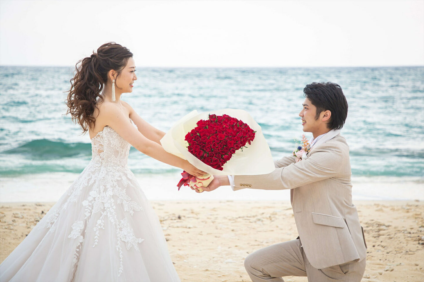 ビーズタッセルピアス　イヤリング | ベージュ (BC-E33)｜ウェディングアクセサリー【結婚式　アクセサリー　ピアス　イヤリング】