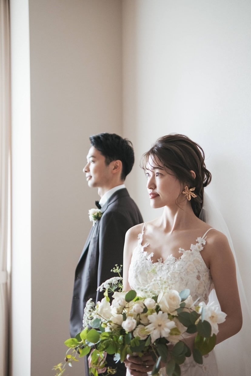 ウェディングピアス　イヤリング |お花モチーフ｜ゴールド (BC-E38)【結婚式　アクセサリー　ピアス　イヤリング】