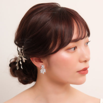 ウェディングピアス　イヤリング |キュービックジルコニア (BC-E3)【結婚式　アクセサリー　ピアス　イヤリング】