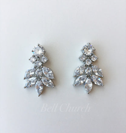 ウェディングピアス　イヤリング |キュービックジルコニア (BC-E3)【結婚式　アクセサリー　ピアス　イヤリング】