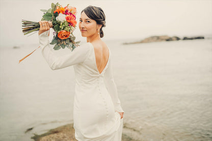 ウェディングピアス　イヤリング |バロックパール｜ゴールド 槌目模様 (BC-E41)【結婚式　アクセサリー　ピアス　イヤリング】